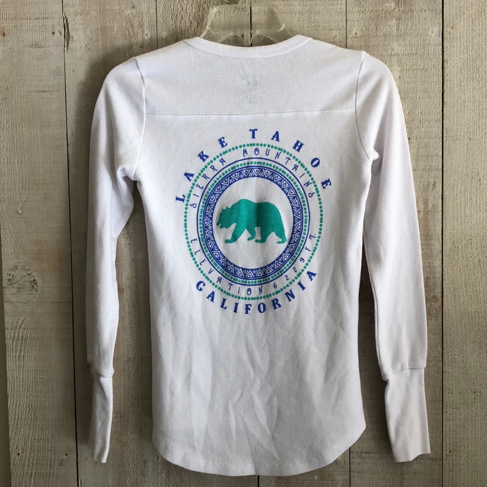 Lake Tahoe thermal TShirt size: small